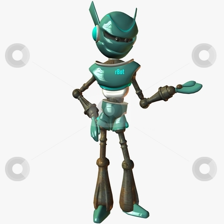 To use this stock image in your creative project, please select the size you need over to the right and click the "Add to Cart" button.
Your downloaded image will come with the Cutcaster watermark removed so don’t worry about the watermark you see on this page. Toon Bot stock photo, 3D Render of an Toon Bot by Andreas Meyer