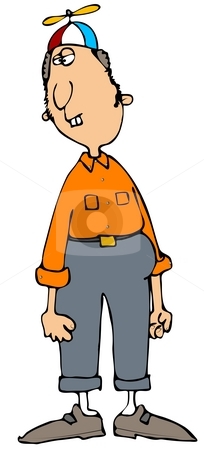To use this stock image in your creative project, please select the size you need over to the right and click the "Add to Cart" button.
Your downloaded image will come with the Cutcaster watermark removed so don’t worry about the watermark you see on this page. Nerdy Boy stock photo, This illustration depicts a nerdy boy wearing a propeller cap. by Dennis Cox