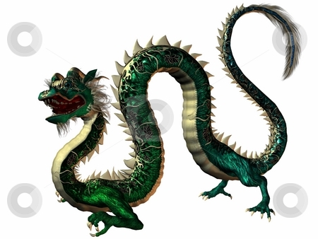 To use this stock image in your creative project, please select the size you need over to the right and click the "Add to Cart" button.
Your downloaded image will come with the Cutcaster watermark removed so don’t worry about the watermark you see on this page. Eastern Dragon stock photo, 3D Render of an Eastern Dragon by Andreas Meyer