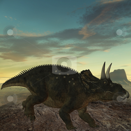 To use this stock image in your creative project, please select the size you need over to the right and click the "Add to Cart" button.
Your downloaded image will come with the Cutcaster watermark removed so don’t worry about the watermark you see on this page. Diceratops-3D Dinosaur stock photo, 3D Render of an Diceratops-3D Dinosaur by Andreas Meyer