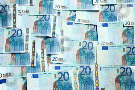 To use this stock image in your creative project, please select the size you need over to the right and click the "Add to Cart" button.
Your downloaded image will come with the Cutcaster watermark removed so don’t worry about the watermark you see on this page. A background of lots of 20 Euro currency bank notes. stock photo, A background of lots of 20 Euro currency bank notes. by Stephen Rees