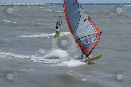 To use this stock image in your creative project, please select the size you need over to the right and click the "Add to Cart" button.
Your downloaded image will come with the Cutcaster watermark removed so don’t worry about the watermark you see on this page. Windboarder stock photo, Windboarder during a windy day in French Riviera by Serge VILLA