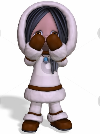 To use this stock image in your creative project, please select the size you need over to the right and click the "Add to Cart" button.
Your downloaded image will come with the Cutcaster watermark removed so don’t worry about the watermark you see on this page. Toon Eskimo stock photo, 3D Render of an Toon Eskimo by Andreas Meyer