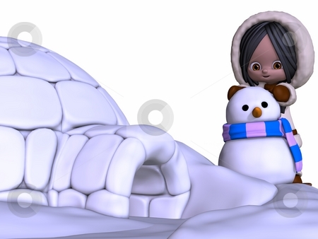 To use this stock image in your creative project, please select the size you need over to the right and click the "Add to Cart" button.
Your downloaded image will come with the Cutcaster watermark removed so don’t worry about the watermark you see on this page. Toon Eskimo stock photo, 3D Render of an Toon Eskimo by Andreas Meyer