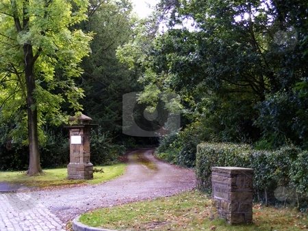 To use this stock image in your creative project, please select the size you need over to the right and click the "Add to Cart" button.
Your downloaded image will come with the Cutcaster watermark removed so don’t worry about the watermark you see on this page. Mystery Entrance stock photo, Driveway leading to country manor by Ray Roscoe