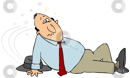 To use this stock image in your creative project, please select the size you need over to the right and click the "Add to Cart" button.
Your downloaded image will come with the Cutcaster watermark removed so don’t worry about the watermark you see on this page. Slip And Fall stock photo, This illustration depicts a man who has just slipped and landed on his butt. by Dennis Cox