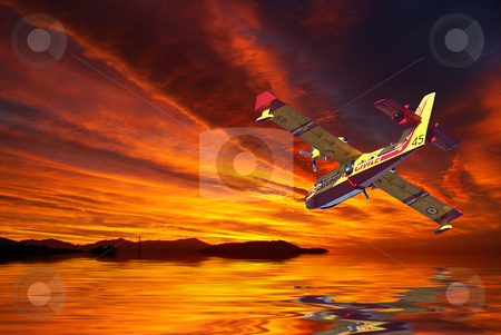 To use this stock image in your creative project, please select the size you need over to the right and click the "Add to Cart" button.
Your downloaded image will come with the Cutcaster watermark removed so don’t worry about the watermark you see on this page. Firefighter stock photo, Firefighter before skimming a lake by Serge VILLA