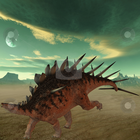To use this stock image in your creative project, please select the size you need over to the right and click the "Add to Cart" button.
Your downloaded image will come with the Cutcaster watermark removed so don’t worry about the watermark you see on this page. Kentrosaurus-3D Dinosaur stock photo, 3D Render of an Kentrosaurus-3D Dinosaur by Andreas Meyer