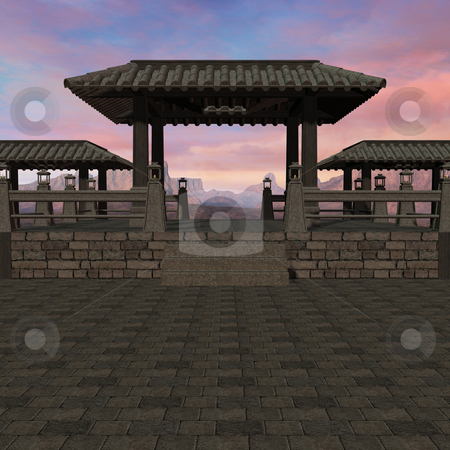To use this stock image in your creative project, please select the size you need over to the right and click the "Add to Cart" button.
Your downloaded image will come with the Cutcaster watermark removed so don’t worry about the watermark you see on this page. Chinese Place stock photo, 3D Render of an Chinese Place by Andreas Meyer