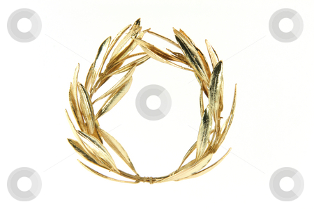 To use this stock image in your creative project, please select the size you need over to the right and click the "Add to Cart" button.
Your downloaded image will come with the Cutcaster watermark removed so don’t worry about the watermark you see on this page. Olive gold wreath stock photo, Gold winner olive tree wreath for olympic games winners isolated on white background by EVANGELOS THOMAIDIS