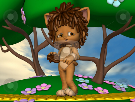 To use this stock image in your creative project, please select the size you need over to the right and click the "Add to Cart" button.
Your downloaded image will come with the Cutcaster watermark removed so don’t worry about the watermark you see on this page. Leo the little lion stock photo, 3D Render of an Toon Figure by Andreas Meyer