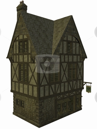 To use this stock image in your creative project, please select the size you need over to the right and click the "Add to Cart" button.
Your downloaded image will come with the Cutcaster watermark removed so don’t worry about the watermark you see on this page. Medieval House stock photo, 3D Render of an Medieval House by Andreas Meyer