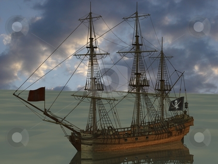 To use this stock image in your creative project, please select the size you need over to the right and click the "Add to Cart" button.
Your downloaded image will come with the Cutcaster watermark removed so don’t worry about the watermark you see on this page. Pirate Boat stock photo, 3D Render of an Pirate Boat by Andreas Meyer