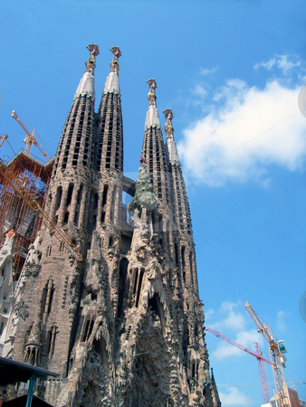 To use this stock image in your creative project, please select the size you need over to the right and click the "Add to Cart" button.
Your downloaded image will come with the Cutcaster watermark removed so don’t worry about the watermark you see on this page. Sagrada Familia Barcelona stock photo, Exterior view of Sagrada Familia in Barcelona, Spain. by Martin Crowdy