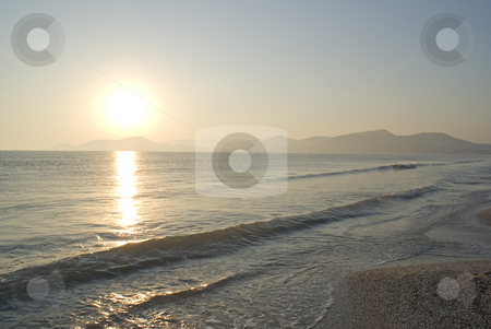 To use this stock image in your creative project, please select the size you need over to the right and click the "Add to Cart" button.
Your downloaded image will come with the Cutcaster watermark removed so don’t worry about the watermark you see on this page. Sunset on beach stock photo, Sunset on beach in French Riviera. by Serge VILLA