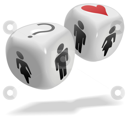 To use this stock image in your creative project, please select the size you need over to the right and click the "Add to Cart" button.
Your downloaded image will come with the Cutcaster watermark removed so don’t worry about the watermark you see on this page. Lucky in Love People Chance Game Dice Cubes stock vector clipart, Concepts on 2 shiny dice cubes: Luck; Love; People; Gamble; Risk; Randomness; Romance by Michael Brown