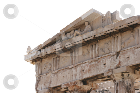 To use this stock image in your creative project, please select the size you need over to the right and click the "Add to Cart" button.
Your downloaded image will come with the Cutcaster watermark removed so don’t worry about the watermark you see on this page. Parthenon isolated stock photo, Detail from sculptures in parthenon at acropolis of athens greece isolated by EVANGELOS THOMAIDIS