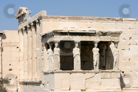 To use this stock image in your creative project, please select the size you need over to the right and click the "Add to Cart" button.
Your downloaded image will come with the Cutcaster watermark removed so don’t worry about the watermark you see on this page. Temple of erechtheum stock photo, Caryatids at temple of Erechtheum on acropolis of Athens Greece by EVANGELOS THOMAIDIS