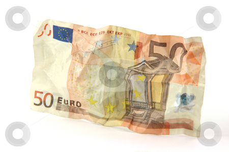 To use this stock image in your creative project, please select the size you need over to the right and click the "Add to Cart" button.
Your downloaded image will come with the Cutcaster watermark removed so don’t worry about the watermark you see on this page. Crumple banknote stock photo, Crumpled fifty euro banknote isolated on white background by EVANGELOS THOMAIDIS