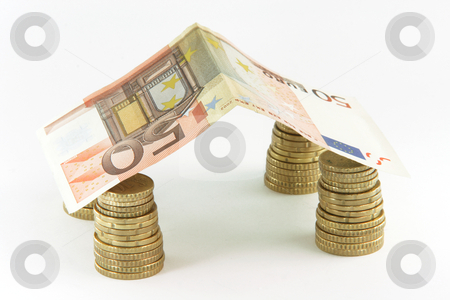 To use this stock image in your creative project, please select the size you need over to the right and click the "Add to Cart" button.
Your downloaded image will come with the Cutcaster watermark removed so don’t worry about the watermark you see on this page. Euro coin house stock photo, Finance banking constuction and business concepts house made with euro coins and fifty euros bill by EVANGELOS THOMAIDIS
