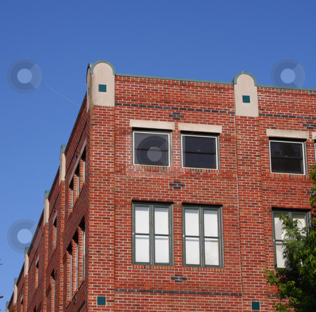 To use this stock image in your creative project, please select the size you need over to the right and click the "Add to Cart" button.
Your downloaded image will come with the Cutcaster watermark removed so don’t worry about the watermark you see on this page. Brick Building Blue Sky stock photo, Brick Building Corner with Blue Sky background by Steve Stedman