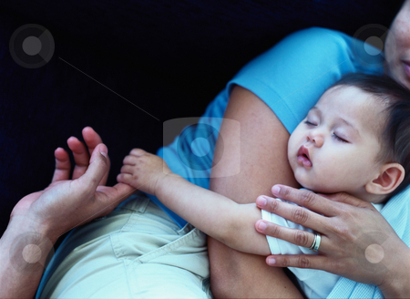 To use this stock image in your creative project, please select the size you need over to the right and click the "Add to Cart" button.
Your downloaded image will come with the Cutcaster watermark removed so don’t worry about the watermark you see on this page. MPIXIS589045 stock photo, Sleeping baby with mother by Mpixis World