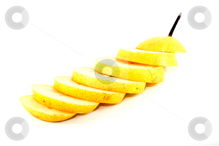 To use this stock image in your creative project, please select the size you need over to the right and click the "Add to Cart" button.
Your downloaded image will come with the Cutcaster watermark removed so don’t worry about the watermark you see on this page. Sliced Nashi stock photo, Close-up of a sliced pear Nashi - Pyrus pyrifolia by Petr Koudelka