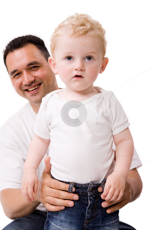 To use this stock image in your creative project, please select the size you need over to the right and click the "Add to Cart" button.
Your downloaded image will come with the Cutcaster watermark removed so don’t worry about the watermark you see on this page. Blond boy and his daddy stock photo, Cute caucasian toddler haves fun with his daddy by Frenk and Danielle Kaufmann