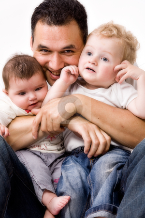 To use this stock image in your creative project, please select the size you need over to the right and click the "Add to Cart" button.
Your downloaded image will come with the Cutcaster watermark removed so don’t worry about the watermark you see on this page. Big grouphug stock photo, Cute brother and sister from different races having fun with daddy by Frenk and Danielle Kaufmann