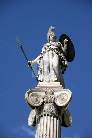 To use this stock image in your creative project, please select the size you need over to the right and click the "Add to Cart" button.
Your downloaded image will come with the Cutcaster watermark removed so don’t worry about the watermark you see on this page. Athena statue stock photo, The statue of goddess athena in front of the university of athens greece on total blue sky background by EVANGELOS THOMAIDIS