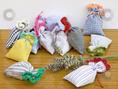 To use this stock image in your creative project, please select the size you need over to the right and click the "Add to Cart" button.
Your downloaded image will come with the Cutcaster watermark removed so don’t worry about the watermark you see on this page. Lavender flavour bags stock photo, by Sinisa Botas