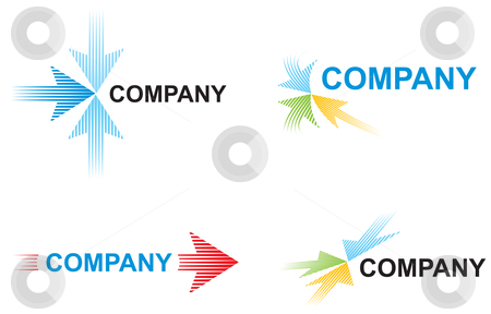 To use this stock image in your creative project, please select the size you need over to the right and click the "Add to Cart" button.
Your downloaded image will come with the Cutcaster watermark removed so don’t worry about the watermark you see on this page. Logo templates with arrows stock vector clipart, Logo with arrows symbolizes speed in business by Oxygen64