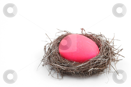 To use this stock image in your creative project, please select the size you need over to the right and click the "Add to Cart" button.
Your downloaded image will come with the Cutcaster watermark removed so don’t worry about the watermark you see on this page. Easter Egg stock photo, A pink Easter Egg in a bird's nest. by Robert Byron