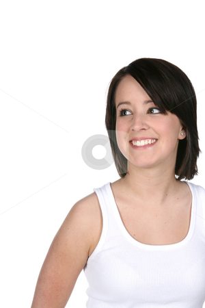To use this stock image in your creative project, please select the size you need over to the right and click the "Add to Cart" button.
Your downloaded image will come with the Cutcaster watermark removed so don’t worry about the watermark you see on this page. Teenage girl with beautiful skin and a nice white smile stock photo, Carefree teenage girl with beautiful skin and a nice white smile by Sue and Shawn Roberts