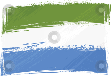 To use this stock image in your creative project, please select the size you need over to the right and click the "Add to Cart" button.
Your downloaded image will come with the Cutcaster watermark removed so don’t worry about the watermark you see on this page. Grunge Sierra Leone flag stock vector clipart, Sierra Leone national flag created in grunge style by Oxygen64