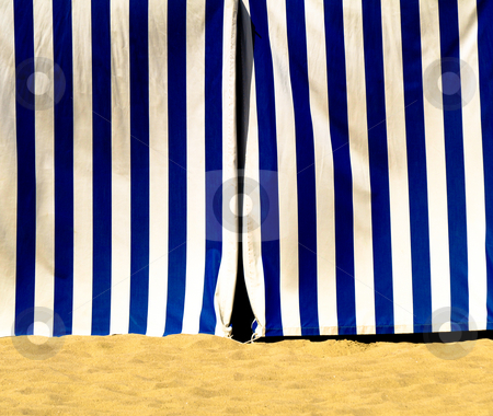 To use this stock image in your creative project, please select the size you need over to the right and click the "Add to Cart" button.
Your downloaded image will come with the Cutcaster watermark removed so don’t worry about the watermark you see on this page. Blue and white striped tent entrance stock photo, Blue and white tent entrance on the beach by Laurent Dambies
