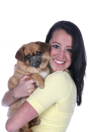 To use this stock image in your creative project, please select the size you need over to the right and click the "Add to Cart" button.
Your downloaded image will come with the Cutcaster watermark removed so don’t worry about the watermark you see on this page. Pretty teen and her dog stock photo, Pretty teen holding her dog by Sue and Shawn Roberts