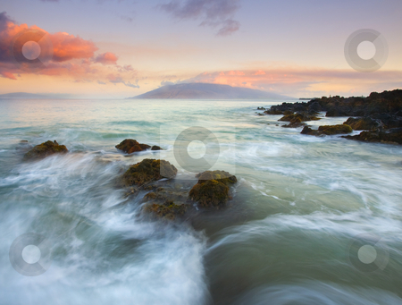 To use this stock image in your creative project, please select the size you need over to the right and click the "Add to Cart" button.
Your downloaded image will come with the Cutcaster watermark removed so don’t worry about the watermark you see on this page. Undulations of the Sea stock photo, The undulations of the tides as it ebbs and flows over lava rock formations on the South Coast of Maui as the sunr rises, by Mike Dawson