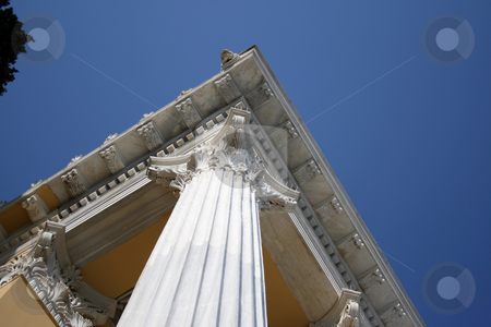 To use this stock image in your creative project, please select the size you need over to the right and click the "Add to Cart" button.
Your downloaded image will come with the Cutcaster watermark removed so don’t worry about the watermark you see on this page. Pillars and blue sky stock photo, Roof detail and pillars and blue sky from zapeion building landmarks of athens greece by EVANGELOS THOMAIDIS