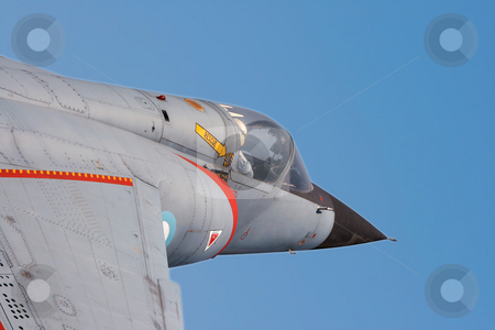 To use this stock image in your creative project, please select the size you need over to the right and click the "Add to Cart" button.
Your downloaded image will come with the Cutcaster watermark removed so don’t worry about the watermark you see on this page. War jet stock photo, Old military war jet with clipping path by EVANGELOS THOMAIDIS