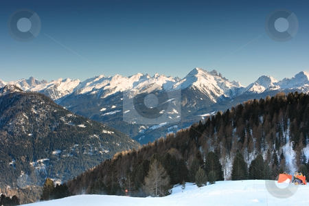 To use this stock image in your creative project, please select the size you need over to the right and click the "Add to Cart" button.
Your downloaded image will come with the Cutcaster watermark removed so don’t worry about the watermark you see on this page. Dolomites range stock photo, Ski trace fragment with wonderful view on Dolomites' range by Natalia Macheda