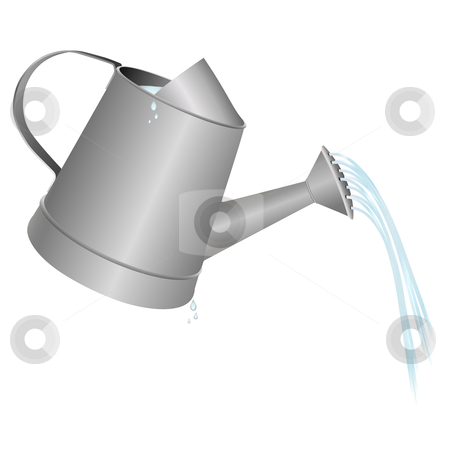 To use this stock image in your creative project, please select the size you need over to the right and click the "Add to Cart" button.
Your downloaded image will come with the Cutcaster watermark removed so don’t worry about the watermark you see on this page. Watering can stock vector clipart, Watering can vector illustration, water and drops included by Tilo