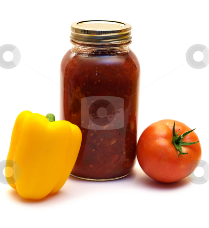 To use this stock image in your creative project, please select the size you need over to the right and click the "Add to Cart" button.
Your downloaded image will come with the Cutcaster watermark removed so don’t worry about the watermark you see on this page. Mild Salsa stock photo, A mild salsa made with tomatoes and mild peppers by Richard Nelson