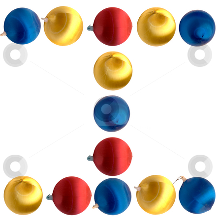 To use this stock image in your creative project, please select the size you need over to the right and click the "Add to Cart" button.
Your downloaded image will come with the Cutcaster watermark removed so don’t worry about the watermark you see on this page. Letter I stock photo, The letter i spelled using Christmas balls, isolated on a white background by Richard Nelson