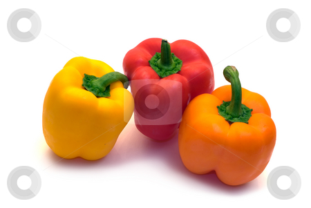 To use this stock image in your creative project, please select the size you need over to the right and click the "Add to Cart" button.
Your downloaded image will come with the Cutcaster watermark removed so don’t worry about the watermark you see on this page. Peppers stock photo, A red,orange and yellow pepper shot on a white background by Richard Nelson