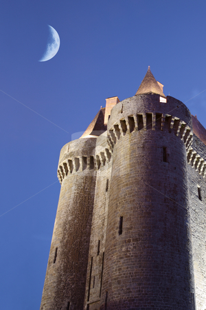 To use this stock image in your creative project, please select the size you need over to the right and click the "Add to Cart" button.
Your downloaded image will come with the Cutcaster watermark removed so don’t worry about the watermark you see on this page. Dungeon in the twilight stock photo, The Solidor tower in the twilight, located in Saint-servan, France, Brittany by Tilo