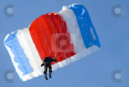 To use this stock image in your creative project, please select the size you need over to the right and click the "Add to Cart" button.
Your downloaded image will come with the Cutcaster watermark removed so don’t worry about the watermark you see on this page. Parachute stock photo, A parachutist pulling brakes above us by Ivan Paunovic