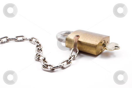 To use this stock image in your creative project, please select the size you need over to the right and click the "Add to Cart" button.
Your downloaded image will come with the Cutcaster watermark removed so don’t worry about the watermark you see on this page. Brass Padlock stock photo, A very heavy duty industrial brass padlock. by Robert Byron