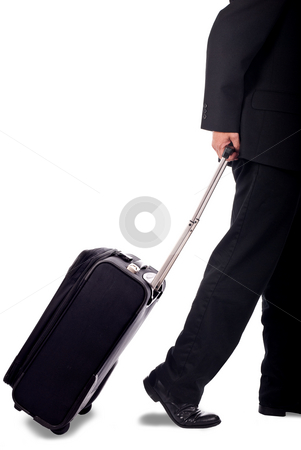 To use this stock image in your creative project, please select the size you need over to the right and click the "Add to Cart" button.
Your downloaded image will come with the Cutcaster watermark removed so don’t worry about the watermark you see on this page. Business man with luggage stock photo, Business man walking with pull-behind luggage by Vince Clements