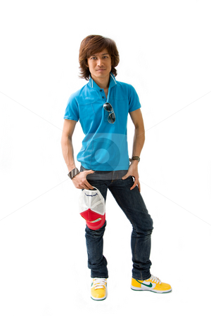 To use this stock image in your creative project, please select the size you need over to the right and click the "Add to Cart" button.
Your downloaded image will come with the Cutcaster watermark removed so don’t worry about the watermark you see on this page. Handsome Asian guy stock photo, Handsome Asian man standing wearing casual clothes, isolated by Paul Hakimata